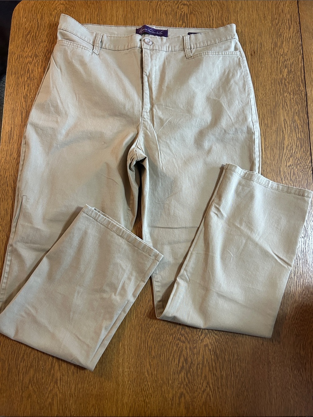 Gloria Vanderbilt Khaki Amanda Trouser